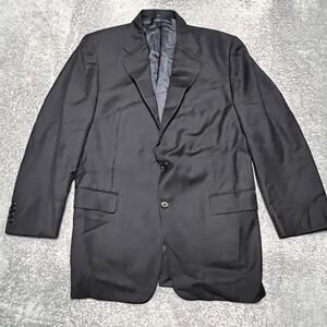 Hickey Freeman Blazer Mens 42R Loro Piana Tasmanian Super 120's Wool Navy Blue